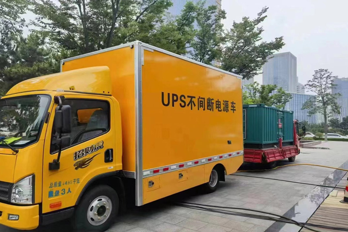 阿图什发电机租赁施工现场