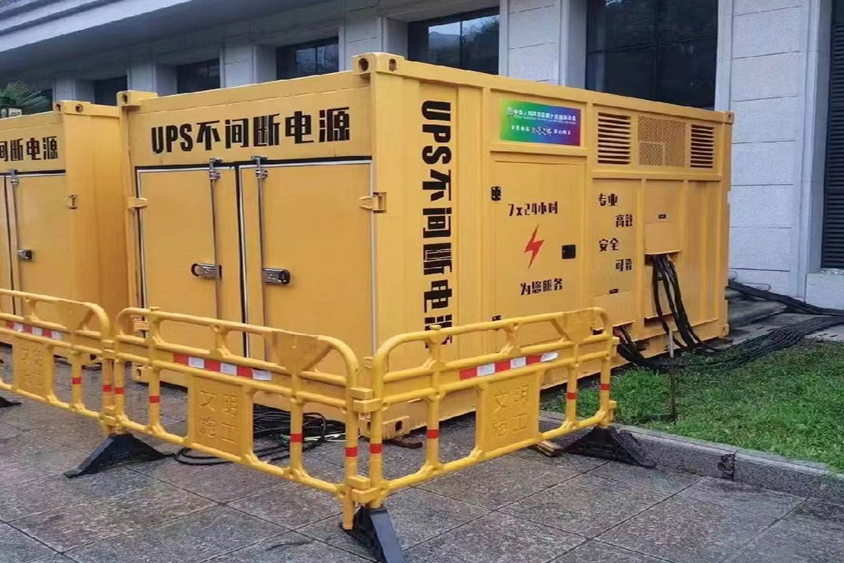 阿图什发电机租赁施工现场