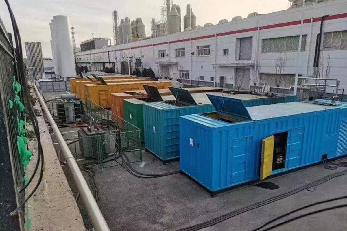 阿图什发电机租赁施工现场